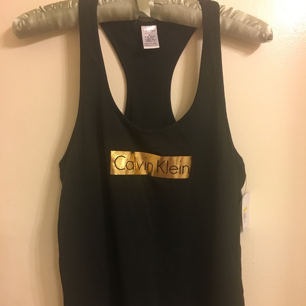 Calvin Klein Sleepwear Shirt w/ gold emblem.